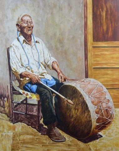 Kenneth M. Freeman (1935-2008) "Taos Drummer Man" (1 of 1)