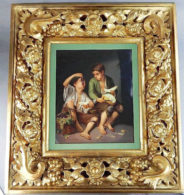 Large Berlin KPM Porcelain Plaque of Beggar Boys (1 of 7)