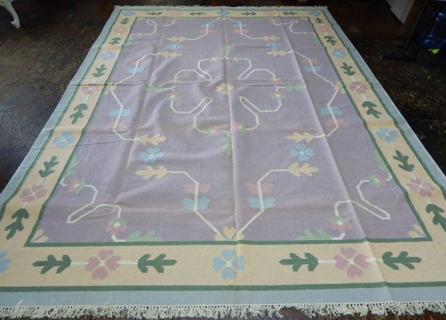 Dhurrie 100% Virgin Wool Rug 12' x 9' (1 of 6)