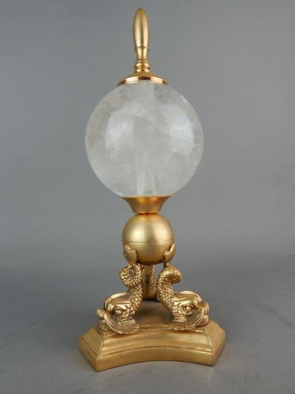 Decorative Rock Crystal on Dolphin Base (1 of 4)