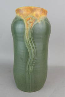 Ephraim Pottery "Prairie Day Dream" Vase: Makers mark and artist signature Mary Pratt on bottom and measures 8" x 4". Estimate $300 - $500 Starting Bid $100