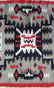 Navajo Storm Pattern Handwoven Rug By Ruth Yazzie - 2