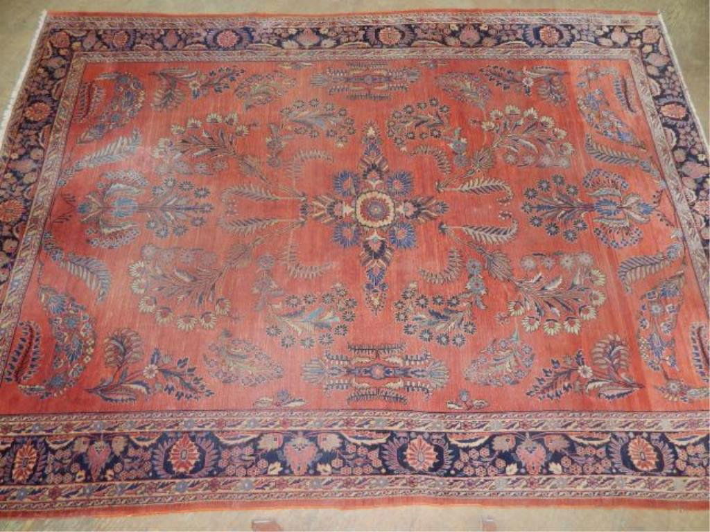 Antique Persian Sarouk Rug 8' 4" x 11' 8" (1 of 7)