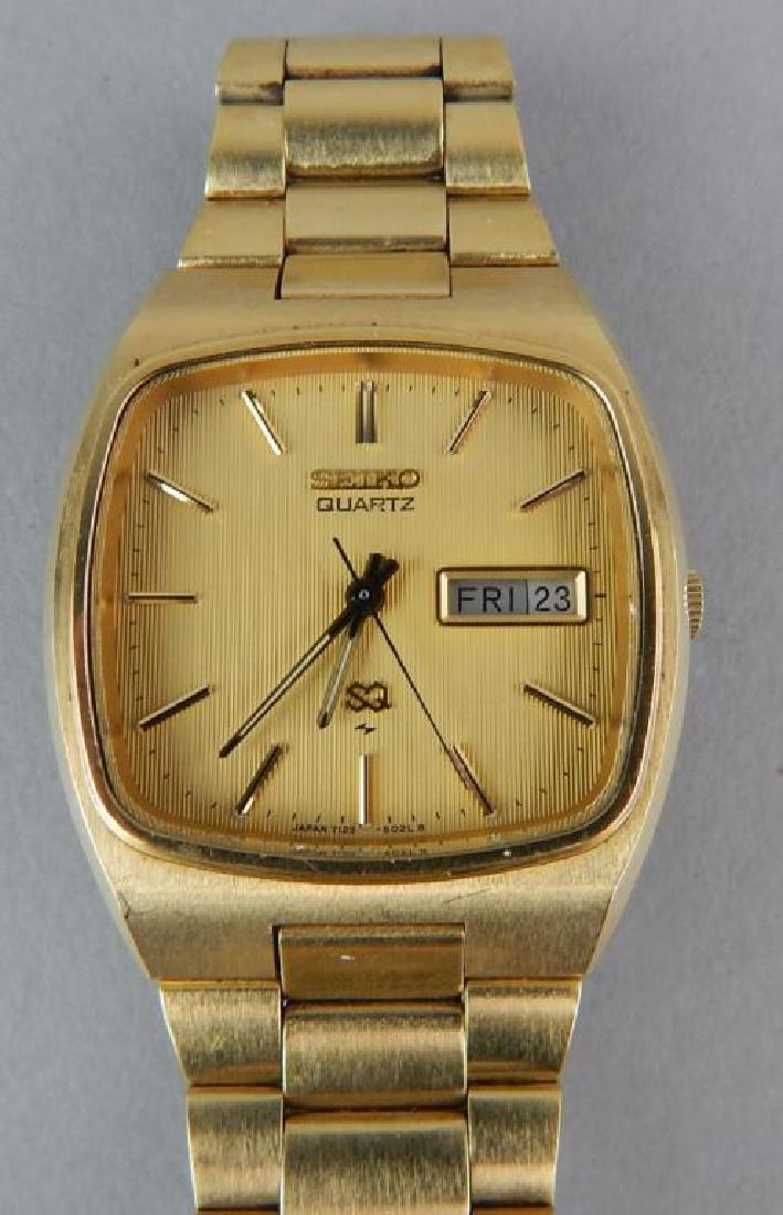 Men's Gold Seiko Quartz Watch (1 of 3)