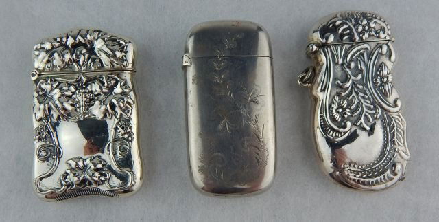 Sterling and Silver Match Safe Group (1 of 2)