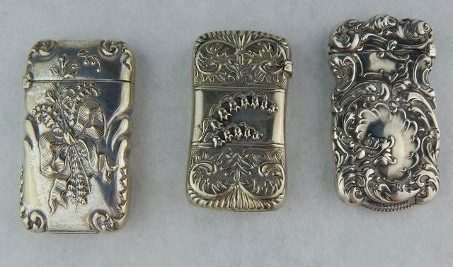 Sterling and Silver Match Safe Group (1 of 2)