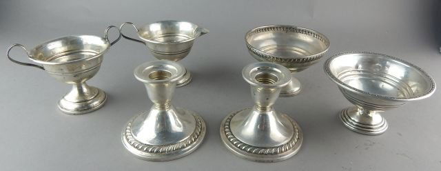 Sterling Candle Sticks, Dishes, & Cream/Sugar (1 of 6)
