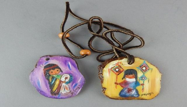 Two De Grazia Signed Pendants (1 of 3)