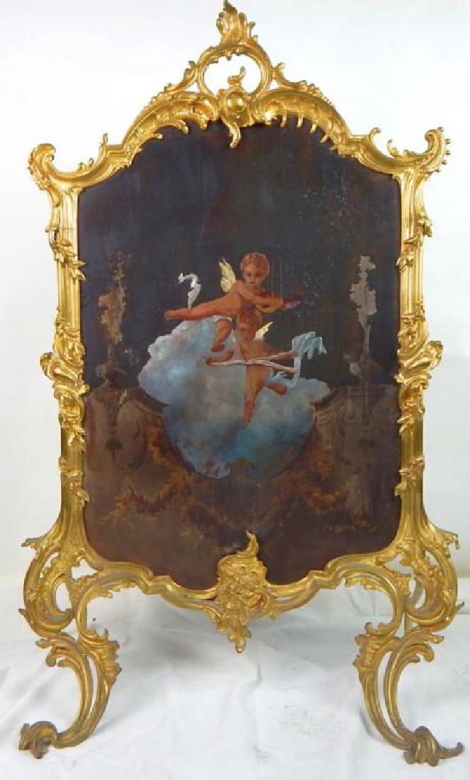 Art Nouveau Style Antique Fire Screen (1 of 4)