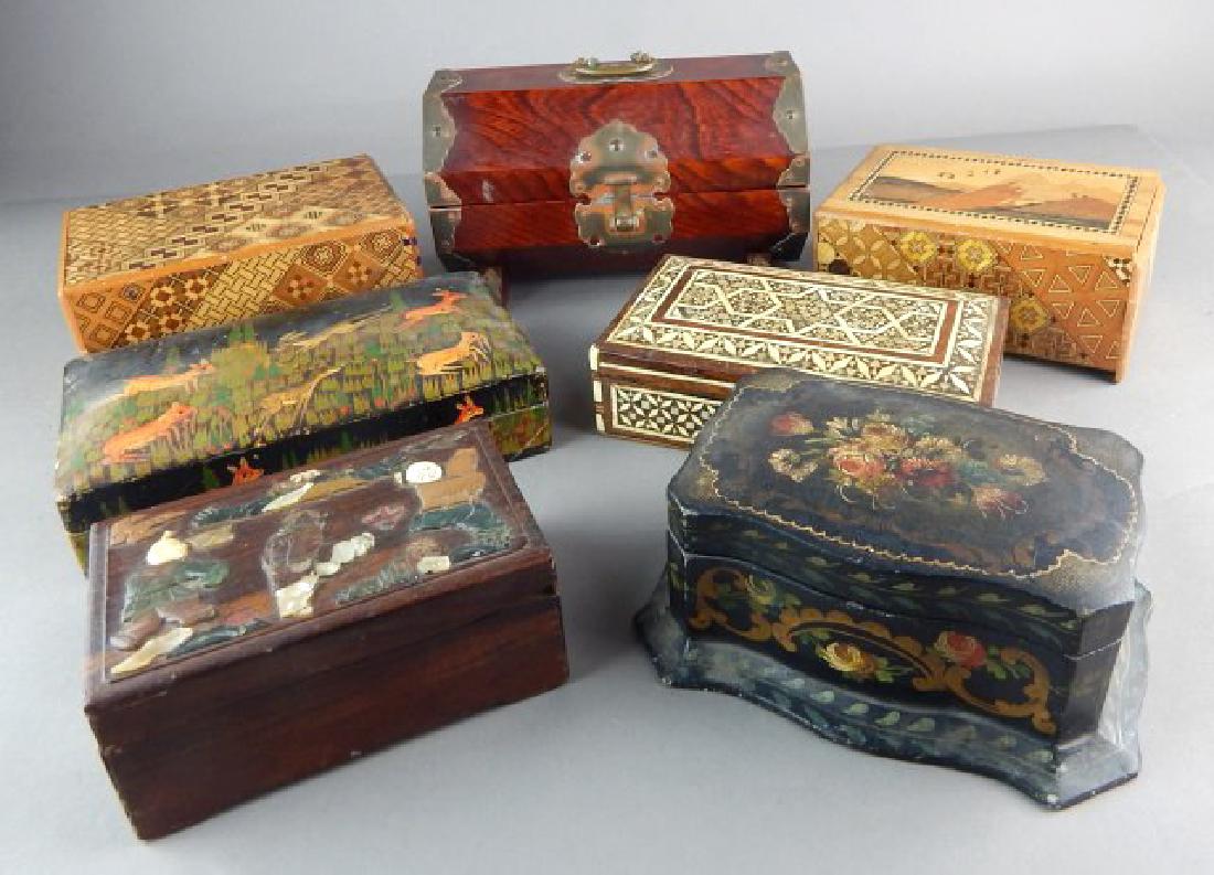 Assorted Hand Painted and Inlaid Boxes (1 of 7)