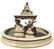 Cast stone figural fountain group with cherubs