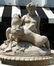 Cast stone figural fountain group with cherubs - 4