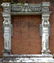 Belgian cut stone figural entry way - 2