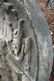 Antique cut stone arched panel dated 1911 - 3