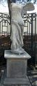 Cast Winged Victory statue on pedestal