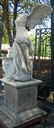 Cast Winged Victory statue on pedestal - 3