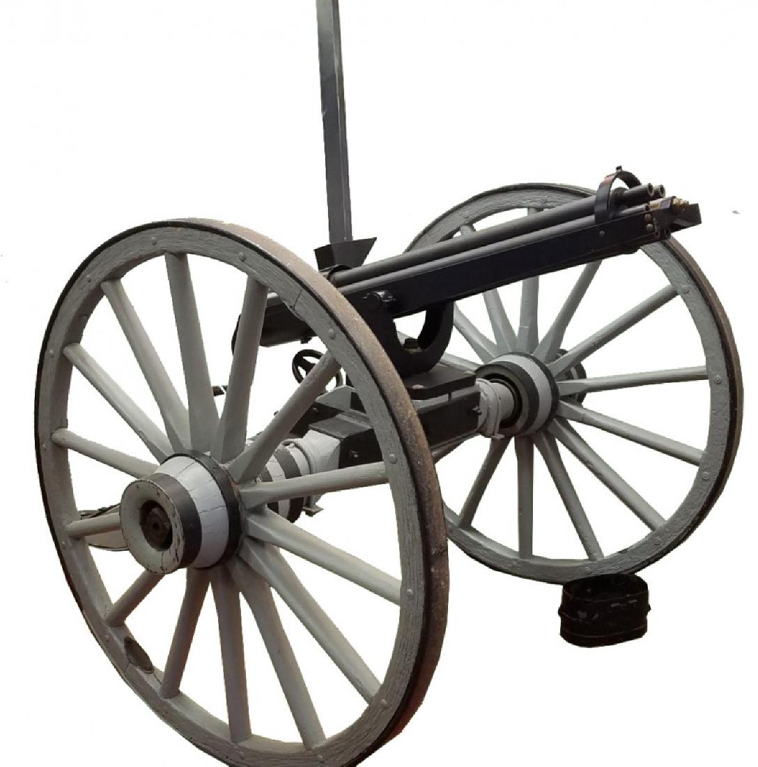 MGM, Movie Prop Gatling Gun: MGM, Movie Prop Gatling Gun. 64"h x 60"w x 80"l