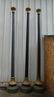 Lot of 3 French cast iron single head streetlights