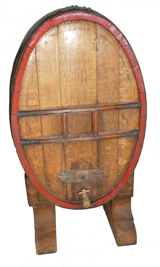 French cognac barrel on stand (1 of 2)
