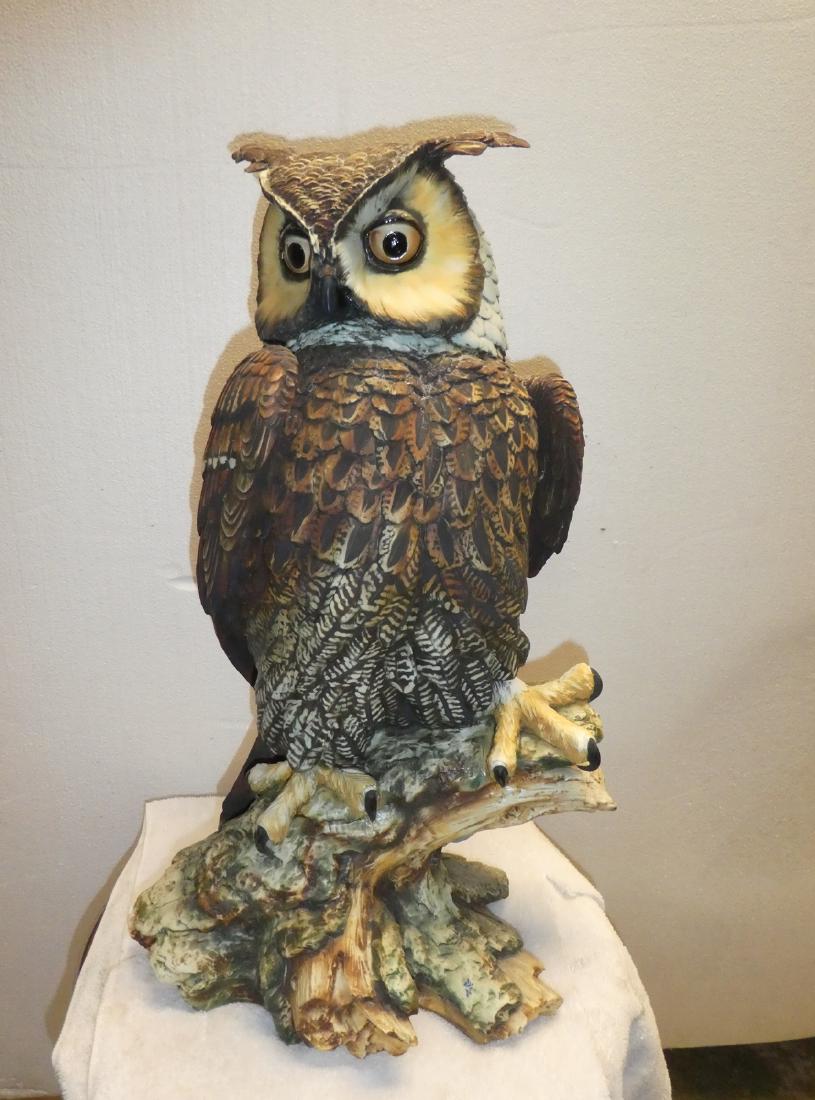 Italian ceramic owl statue