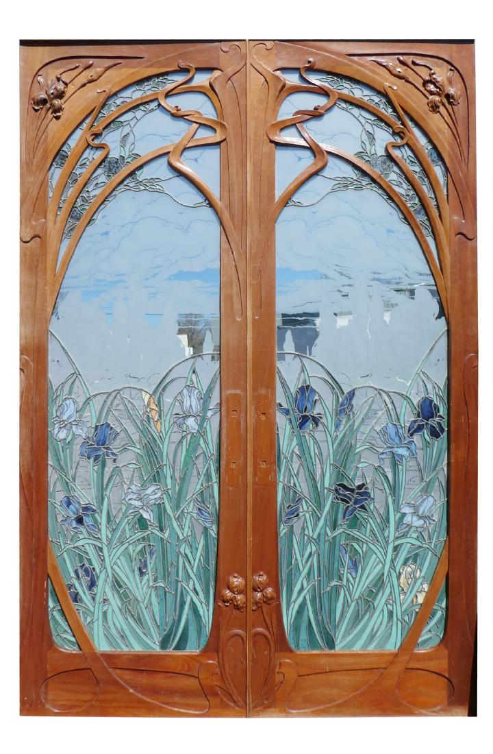 Art Nouveau doors after Eugene Gaillard