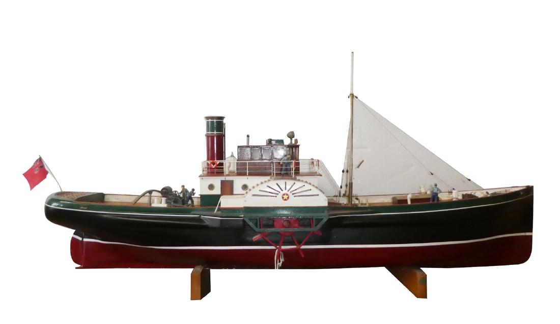 Steam side paddle tugboat model of Tobermorey (1 of 6)