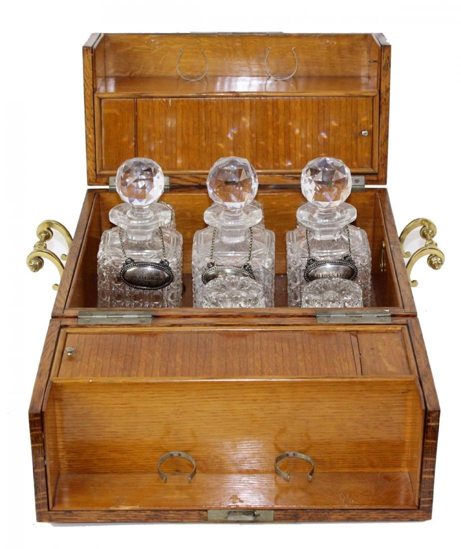 Antique English Mappin & Webb tantalus set (1 of 7)