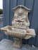 Cast stone wall fountain with 2 babies - 2