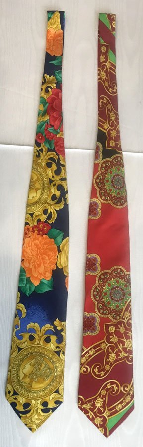 Lot of 2 Versace Brand Neckties (1 of 4)