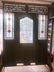 English stained glass entryway including door - 3