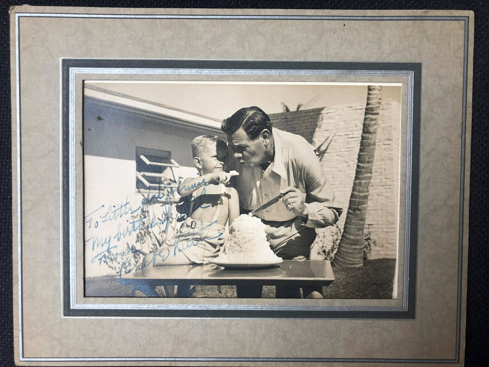 Lot of original photos of Babe Ruth. some signed: Lot of original photos of Babe Ruth. some signed, taken at The Golden Strand hotel in Miami Beach, FL where Babe celebrated his 53rd birthday.