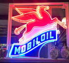 Large Pegasus Mobil Oil neon sign