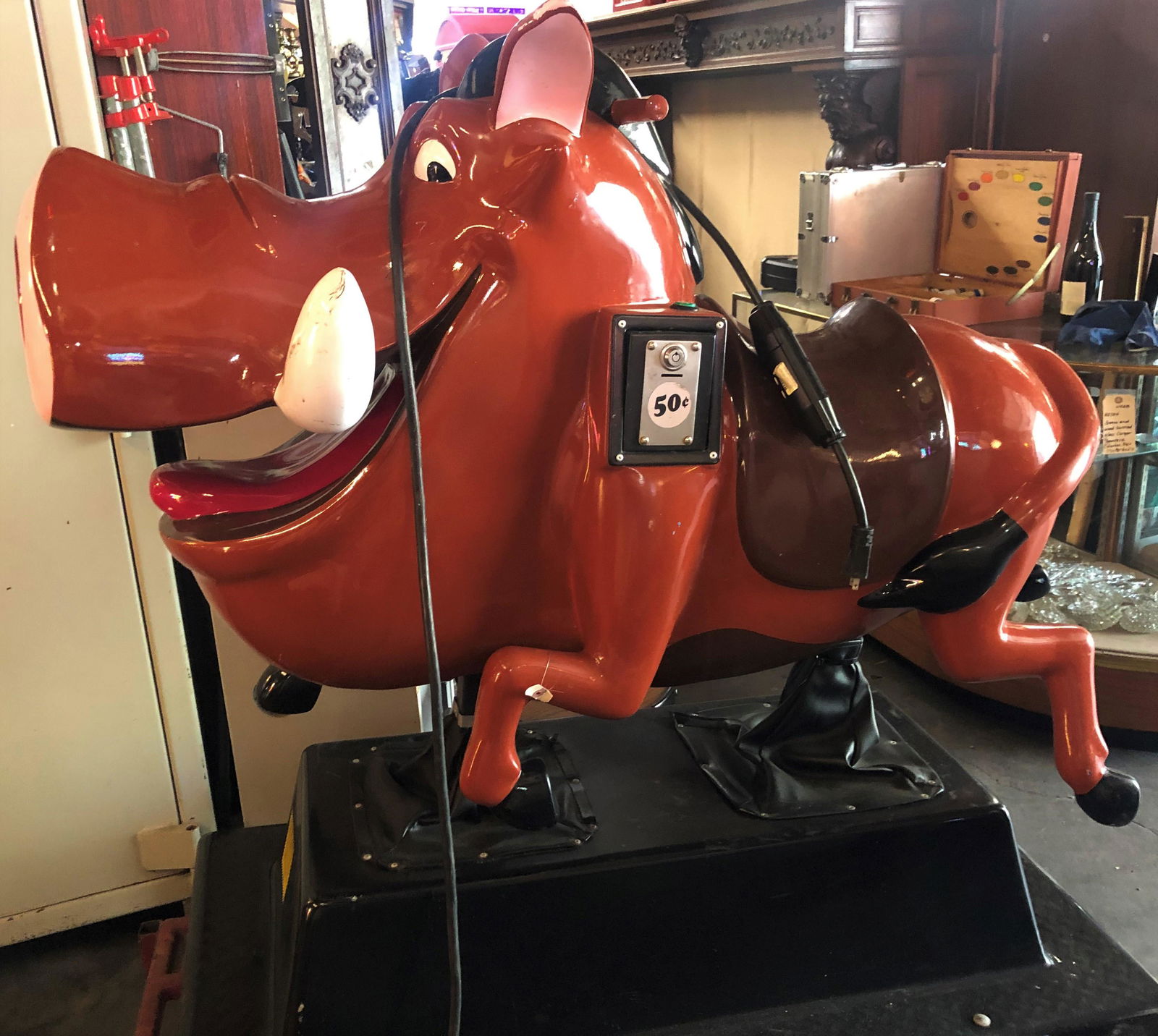 Coil Operated Kiddie Ride "The Hog" (1 of 3)