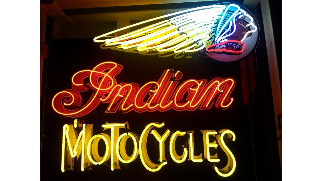 Indian Motorcycle Dealer Neon Sign (1 of 1)