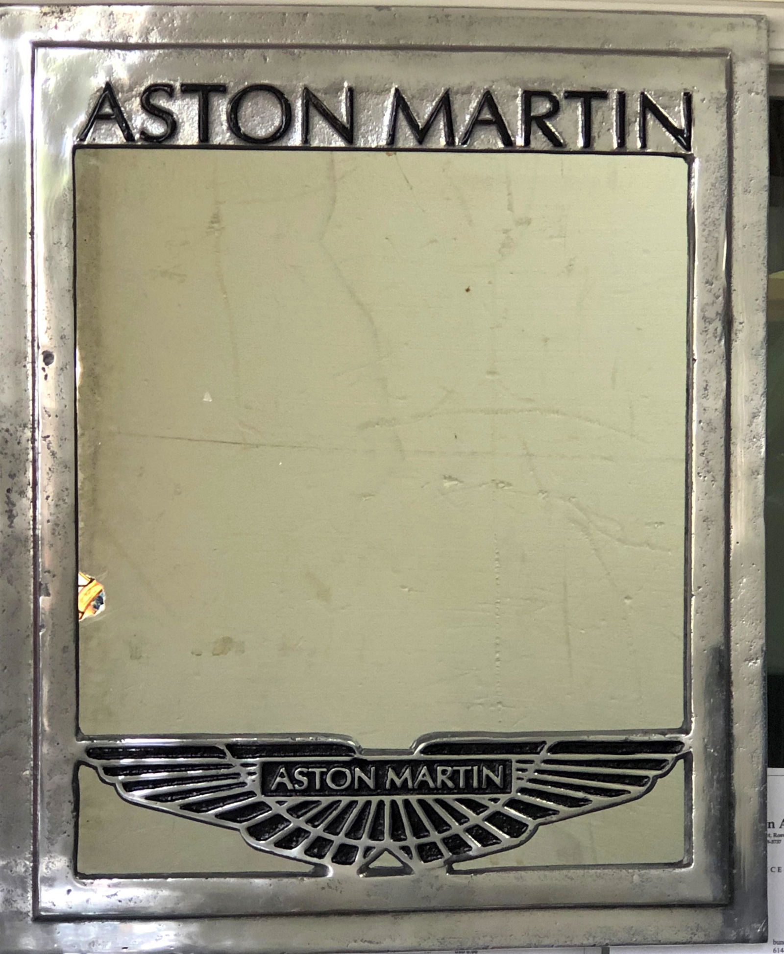 Aston Martin Advertising Mirror (1 of 3)