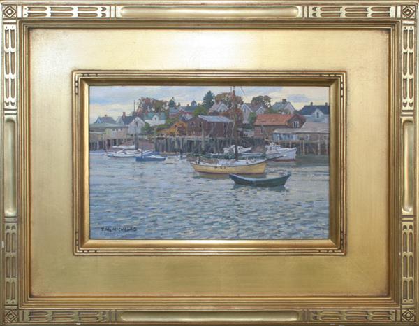 Oil on artist board signed TM Nicholas