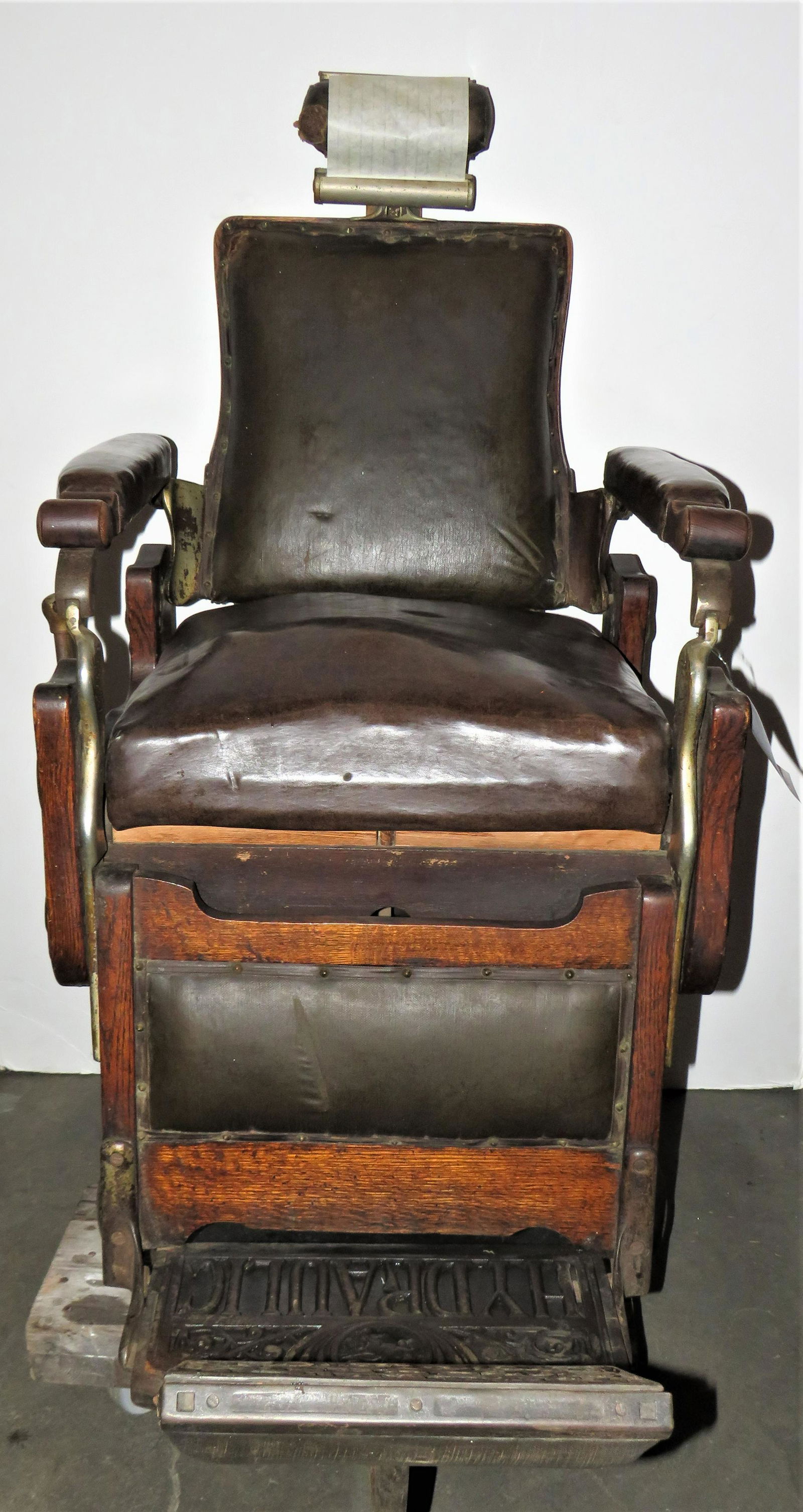 American Victorian Carved Wood Kochs Barber Chair (1 of 6)