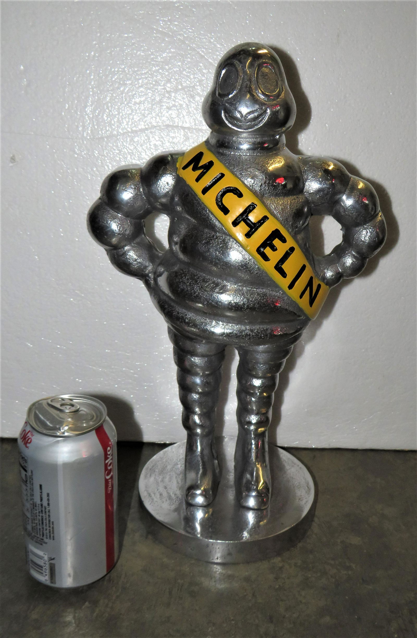 Polished Aluminum Statue of the Michelin Man (1 of 5)
