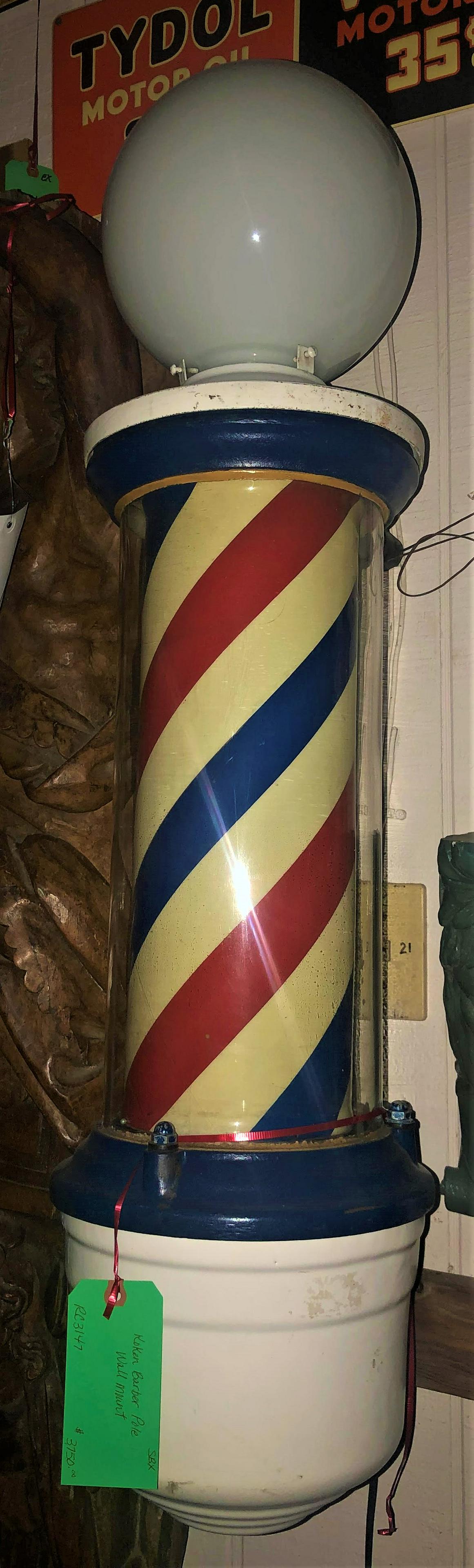 Original Koken Wall Mount Barber Pole (1 of 4)