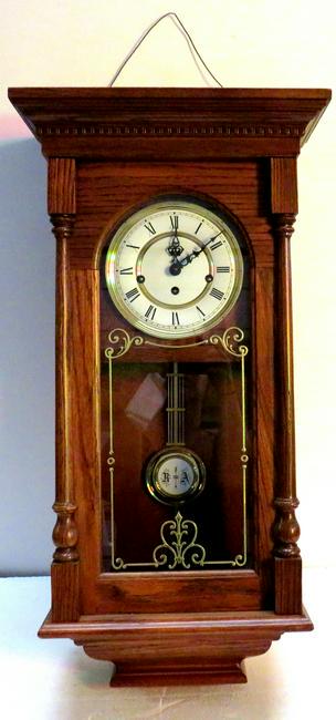 Regulator Wall Clock: Regulator wall clock. 28" High x 15" Wide