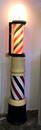 Koch's Floor Model Barber Pole in beautiful condition with red and blue cylinder that turns and a