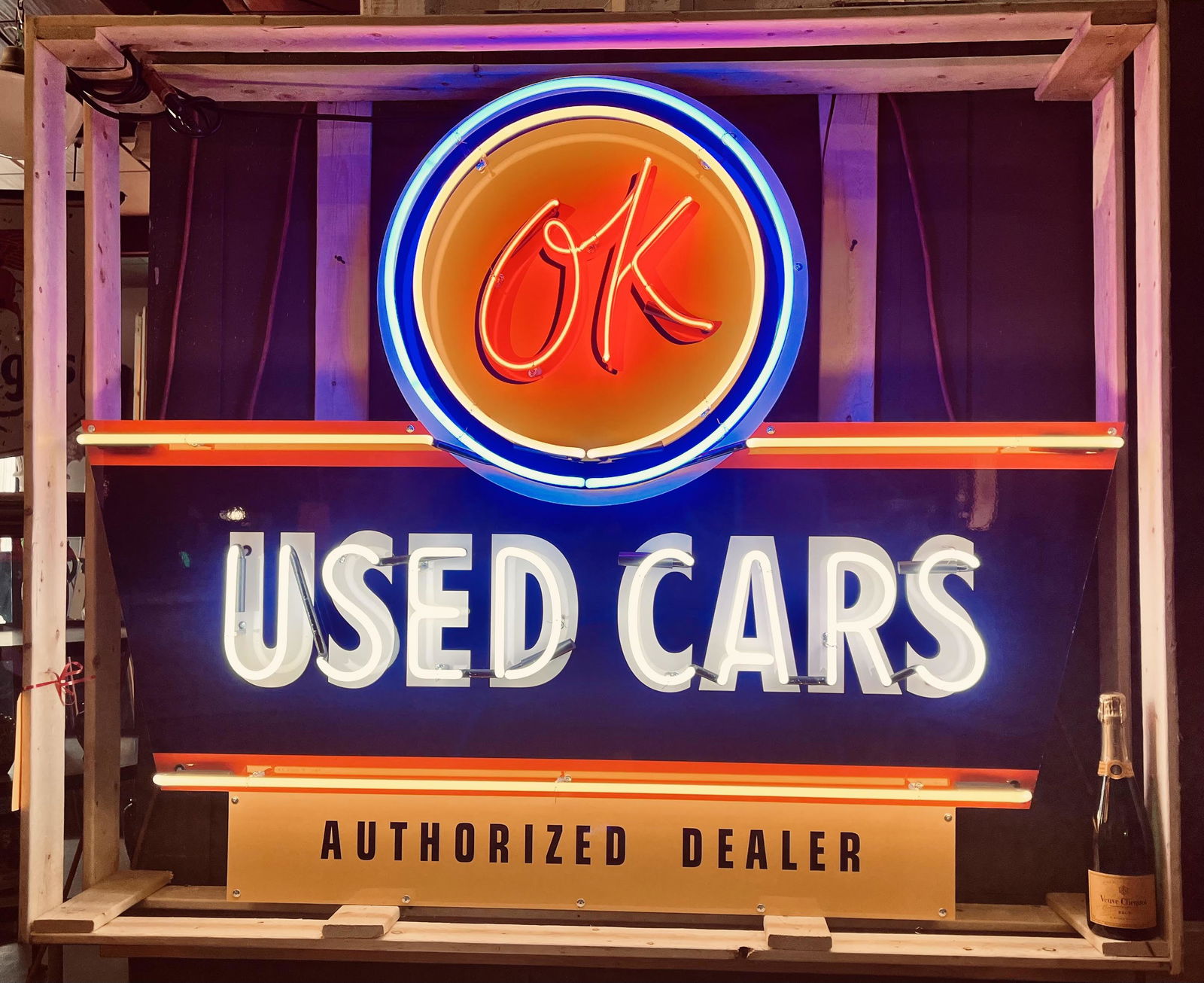 OK Used Cars Neon Dealer Sign (1 of 5)