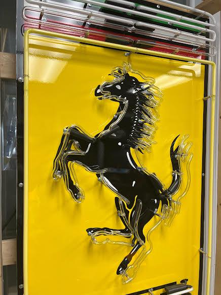 Ferrari Dealer Neon Sign with Prancing Horse Logo (1 of 6)
