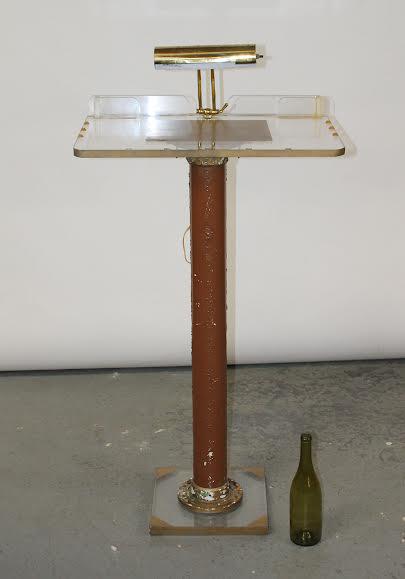 American Vintage Lecturn fitted with Brass Light (1 of 9)