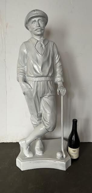 Golfer Statue in early 20th Century Clothing (1 of 5)