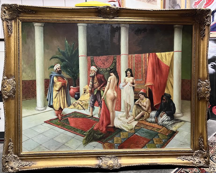 Oil on Canvas Orientalist Painting (1 of 6)