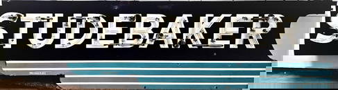 Original Studebaker Neon Dealer Sign