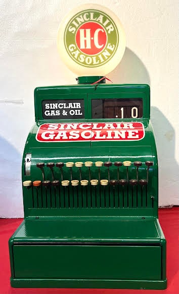 Rare Sinclair Cash Register with Glass Globe (1 of 5)