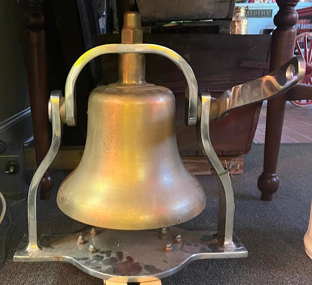 Original Railroad Bell in Bronze and Nickel (1 of 2)