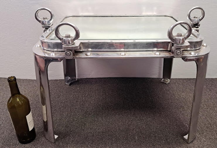 Coffee or Occasional Table made from a Porthole (1 of 5)